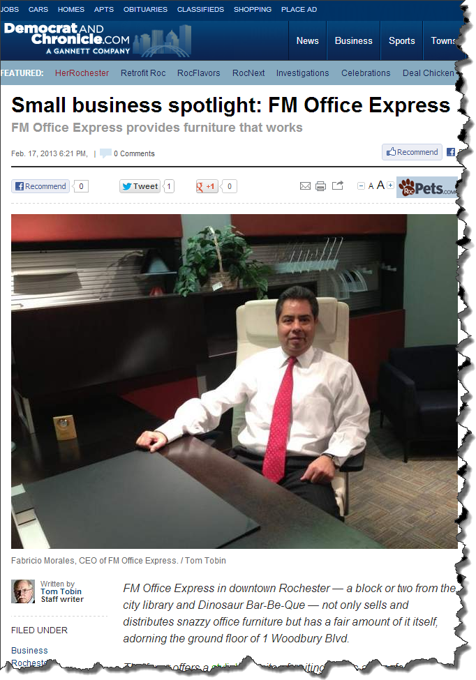 FM Office Express article at the D&C