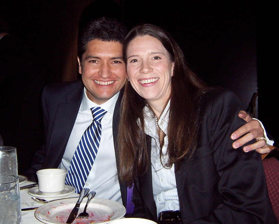Mauricio and Beth at the event