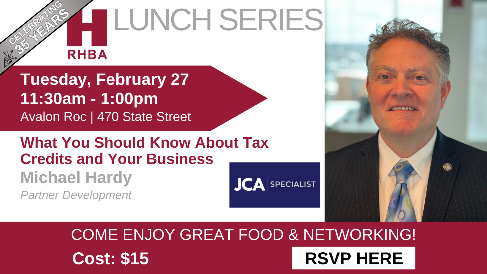 February Business Lunch with Michael Hardy