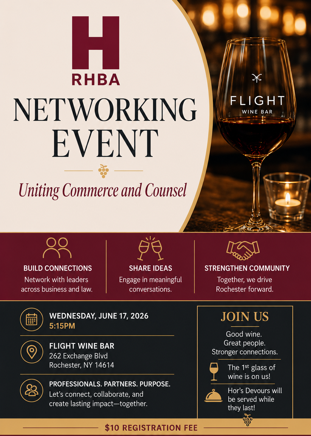 RHBA Spring Networking Event. Wednesday, June 17th