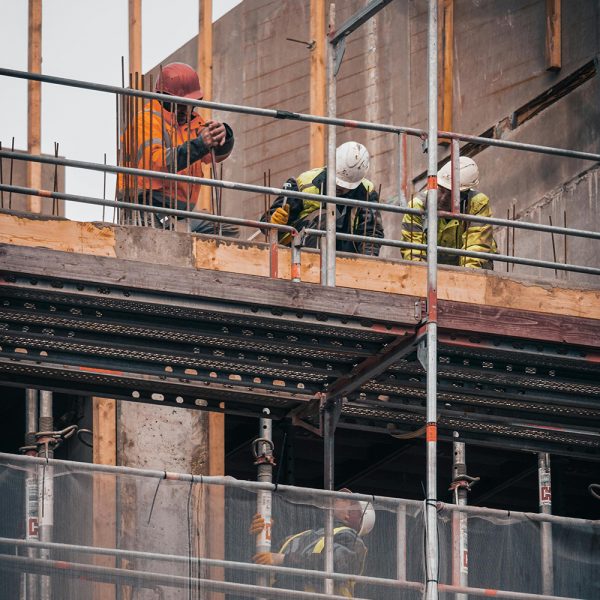 photo of construction workers